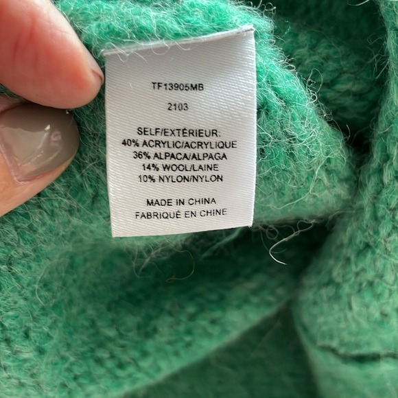 Derek Lam 10 Crosby green wool blend sweater size M - Picture 10 of 10